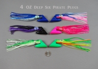 4 Oz Deep Six Pirate Plugs--Rigged and Unrigged